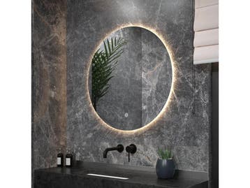 Mirlux Badkamerspiegel - Wandspiegel Rond - LED Verlichting, Verzenden, Nieuw