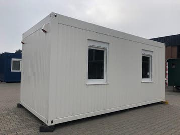 Kantoorunit 6x3 mtr - 2 zijramen links, Ophalen of Verzenden