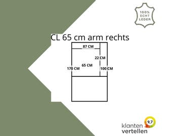 Leren elementenbank Flow - cl 65 arm rechts, Huis en Inrichting, Banken | Bankstellen, Nieuw, Leer, Ophalen of Verzenden, Rechte bank
