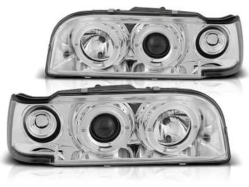 Koplampen Volvo 850 92-96 Angel Eyes chroom, Ophalen of Verzenden, Nieuw