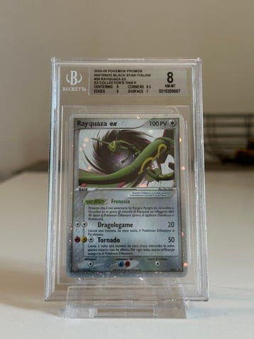 1 Graded card - rayquaza 039 Holo - Beckett 8, Nieuw