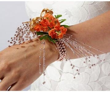 Corsage polscorsage delicate kids rose goud smalle polsen, Ophalen of Verzenden, Nieuw