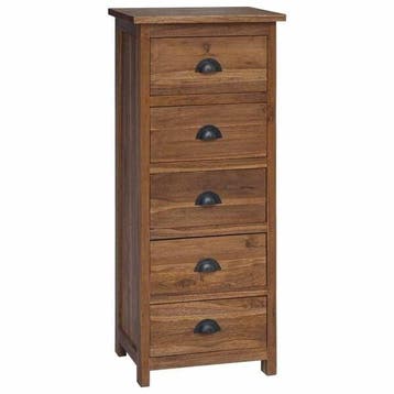 Vintage Ladekast Bruin - Tweedekansje - 35% Korting OP=OP, Minder dan 50 cm, 100 tot 150 cm, Ophalen of Verzenden, Zo goed als nieuw