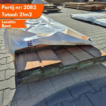 Thermo Frake Planken channelsiding 2750-3050x190-180x20mm, Ophalen of Verzenden, Nieuw