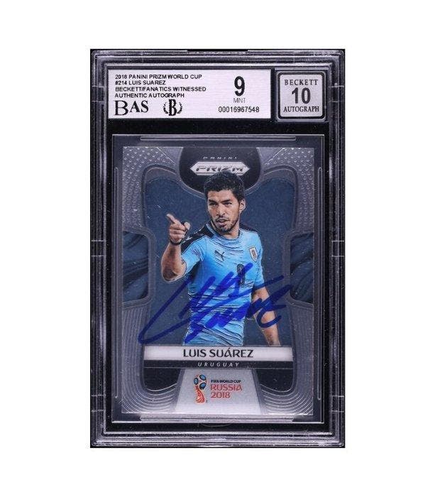 2018 Panini Prizm World cup - Russia - #214 Luis Suarez, Verzamelen, Stickers
