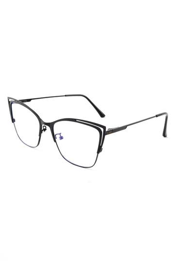 KIMU® Computerbril Cat Eye Zwart Montuur Doorzichtige Glazen, Ophalen of Verzenden, Nieuw, Feestartikel, Carnaval