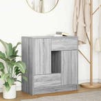 Dressoir met lades en deuren 70,5x34x74,5 cm grijs Sonoma, Verzenden, Nieuw