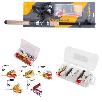 Fish4All Multi-Catch Combo Complete Hengelset 2.40m, Verzenden, Nieuw