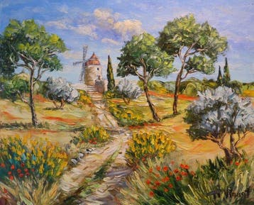 R. Vincent (1954) - Le moulin dAlphonse Daudet en Provence, Antiek en Kunst