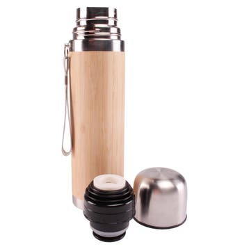 ViaMondo Thermosfles 0.5L Bamboe, Ophalen of Verzenden, Nieuw