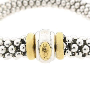 Fope bicolor gouden mesh schakel armband (Schakelarmband), Ophalen of Verzenden, Gebruikt, Goud, Goud