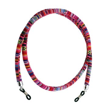 Fako Bijoux - Brillenkoord - Bohemian - 6mm - 70cm - Roze, Verzenden, Nieuw