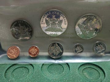 Trinidad en Tobago. 974, Set Proof Franklin Mint 1 - 8 Coins