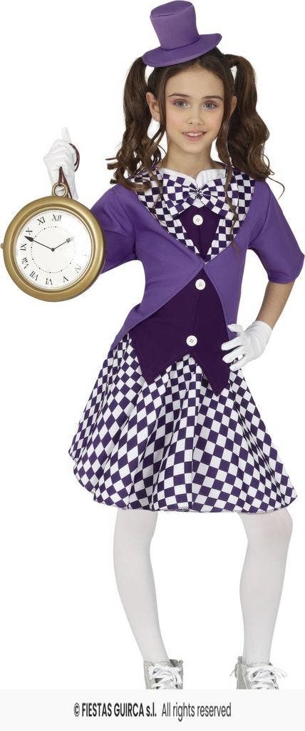 Mad Hatter Crazy Kostuum Kind, Kleding | Dames, Carnavalskleding en Feestkleding, Nieuw, Ophalen of Verzenden