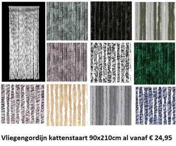 Vliegengordijn kattenstaart? Nergens goedkoper!, Ophalen, Nieuw