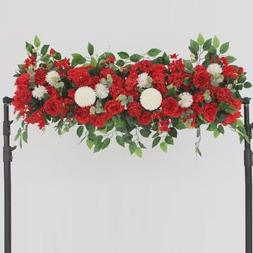 Luxe Witte Kunstbloemen Slinger 100cm - Bruiloft Tafeldecora, Verzenden, Nieuw