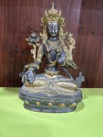 Beeldje - Witte Tara, vrouwelijke Bodhisattva - Koper