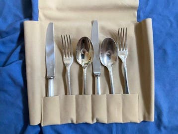 Christofle - Luc Lanel - Bestekset (6) - Amerika - Legering