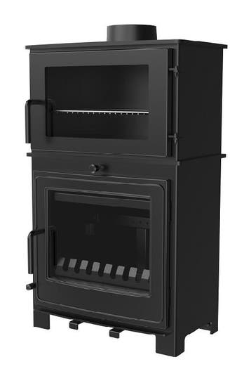 Veranda Houtkachel Met Oven En Compleet Rookkanaal Van, Nieuw