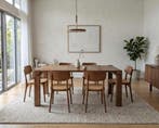 Japandi massief houten eettafel | 193 x 99 x 76 cm, Huis en Inrichting, Tafels | Eettafels, Japandi, Nieuw, Vijf personen of meer