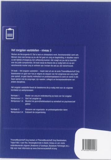Zorg Basisboek Niveau 3 het zorgplan vaststellen, Verzenden, Gelezen, Louis van Disseldorp