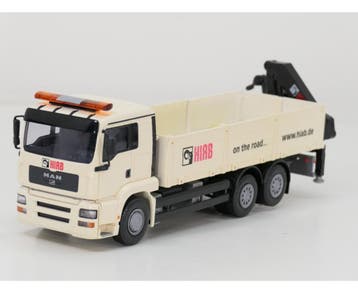 Emek 1:25 Scania R500 Crane Truck White #9929 (Vrachtwagen), Ophalen of Verzenden, Gebruikt