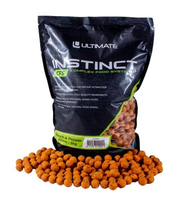 Ultimate Instinct CFS Boilies 20mm 5kg - Peach & Pepper, Verzenden, Nieuw, Overige typen