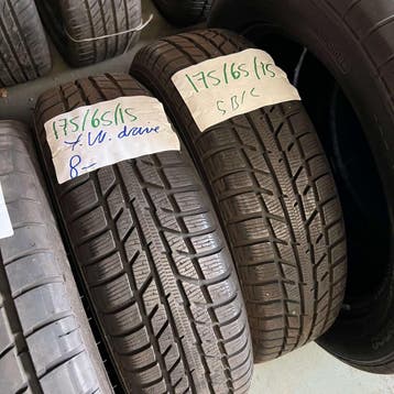 2 x Yokohama W.Drive 175-65-15 Winterbanden 8mm, Gebruikt, 15 inch, 175 mm, Band(en)