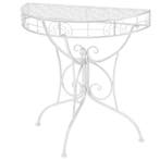 vidaXL Bijzettafel vintage stijl half rond 72x36x74 cm, Huis en Inrichting, Tafels | Bijzettafels, Verzenden, Nieuw, 60 cm of meer