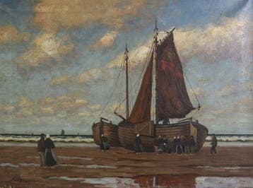 Adolf Hilgers (1896-1959.) - Katwijk strand.