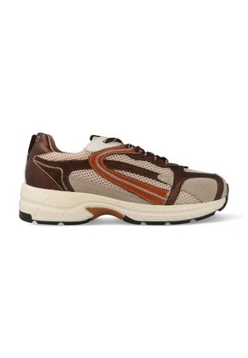 DWRS Sneakers Neya Beige / Donker Bruin-38, Verzenden, Nieuw, Beige