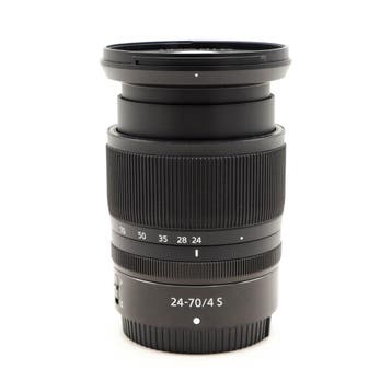 Nikon Z 24-70mm F4S Z-Mount (Occasion) + 1 jaar Garantie!, Nikon Z-mount, Nikon, Zo goed als nieuw, Lensdoppen