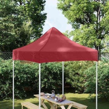 vidaXL Partytentdak 270 g/m² 2x2 m bordeauxrood, Verzenden, Nieuw, Partytent
