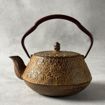 Theeservies - Gietijzer - Nambu Tekki  wabi-sabi