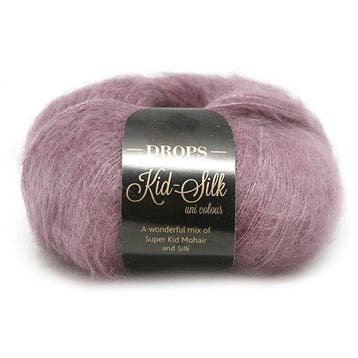DROPS Kid-Silk Uni Colour - 05 heidepaars - Mohair Garen, Ophalen of Verzenden, Nieuw