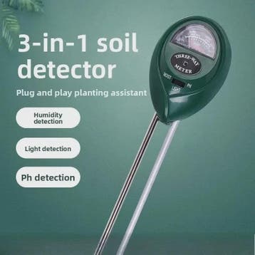 3-in-1 Bodemmeter: Vochtigheid, Licht & pH Tester voor Tuinp, Verzenden, Nieuw