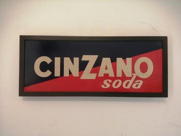 Cinzano soda - Cinzano Soda - Reclamebord - 1970 - IJzer