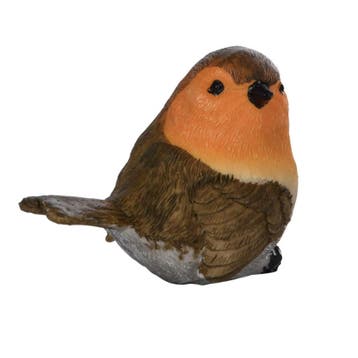 Beeldje roodborstje type 1 van 11 cm - Decoratie vogels, Verzenden, Nieuw
