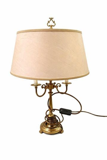 Bankierslamp - Accent - Verguld messing, Antiek en Kunst