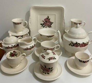 Wedgwood - Theeservies - Porselein - Wedgwood Briar Rose, Antiek en Kunst