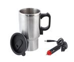 Elektrische RVS mok - Met 12V heater - 400ml - Sigarettenplu, Ophalen of Verzenden, Nieuw