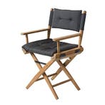 ARC Regisseursstoel Teak Geolied Forza Zwart Deluxe, Watersport en Boten, Ophalen of Verzenden, Nieuw