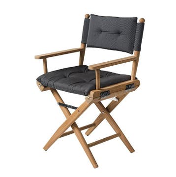 ARC Regisseursstoel Teak Geolied Forza Zwart Deluxe, Ophalen of Verzenden, Nieuw