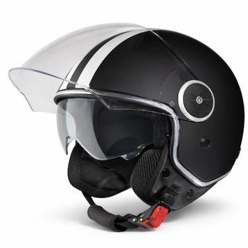 VINZ Arenas - Mat Zwart, Motoren, Kleding | Motorhelmen, Verzenden, Nieuw met kaartje, XXL, Jethelm