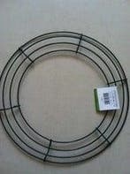 KAHEIGN 4 stuks draadkransframes, 30 cm draadkrans maken ringen met 35 m bevestigingsdraden voor Kerstmis, Nieuwjaar, Valentijnsdag decoratie (donkergroen