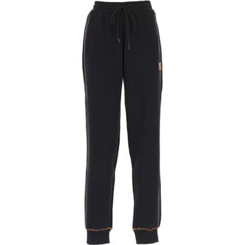 M Missoni • zwarte relaxte broek met logo • XS, Kleding | Dames, Verzenden, Zwart, Nieuw, Maat 34 (XS) of kleiner