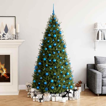 vidaXL 111-delige Kerstballenset polystyreen blauw, Verzenden, Nieuw