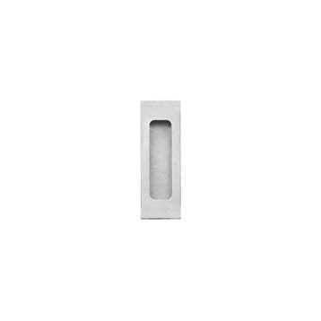 Intersteel Schuifdeurkom rechthoek 120x40mm blind - RVS, Doe-het-zelf en Verbouw, Hang- en Sluitwerk, Verzenden, Nieuw