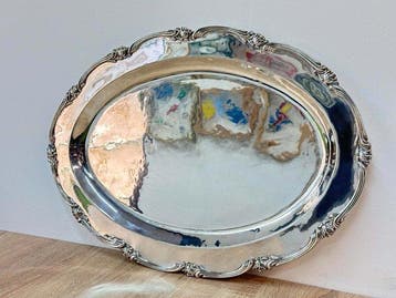 Dienblad - .925 zilver, Antiek en Kunst