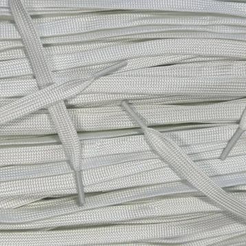 Glow in the Dark veters - Wit • 120  cm x 9 mm, Ophalen of Verzenden, Nieuw